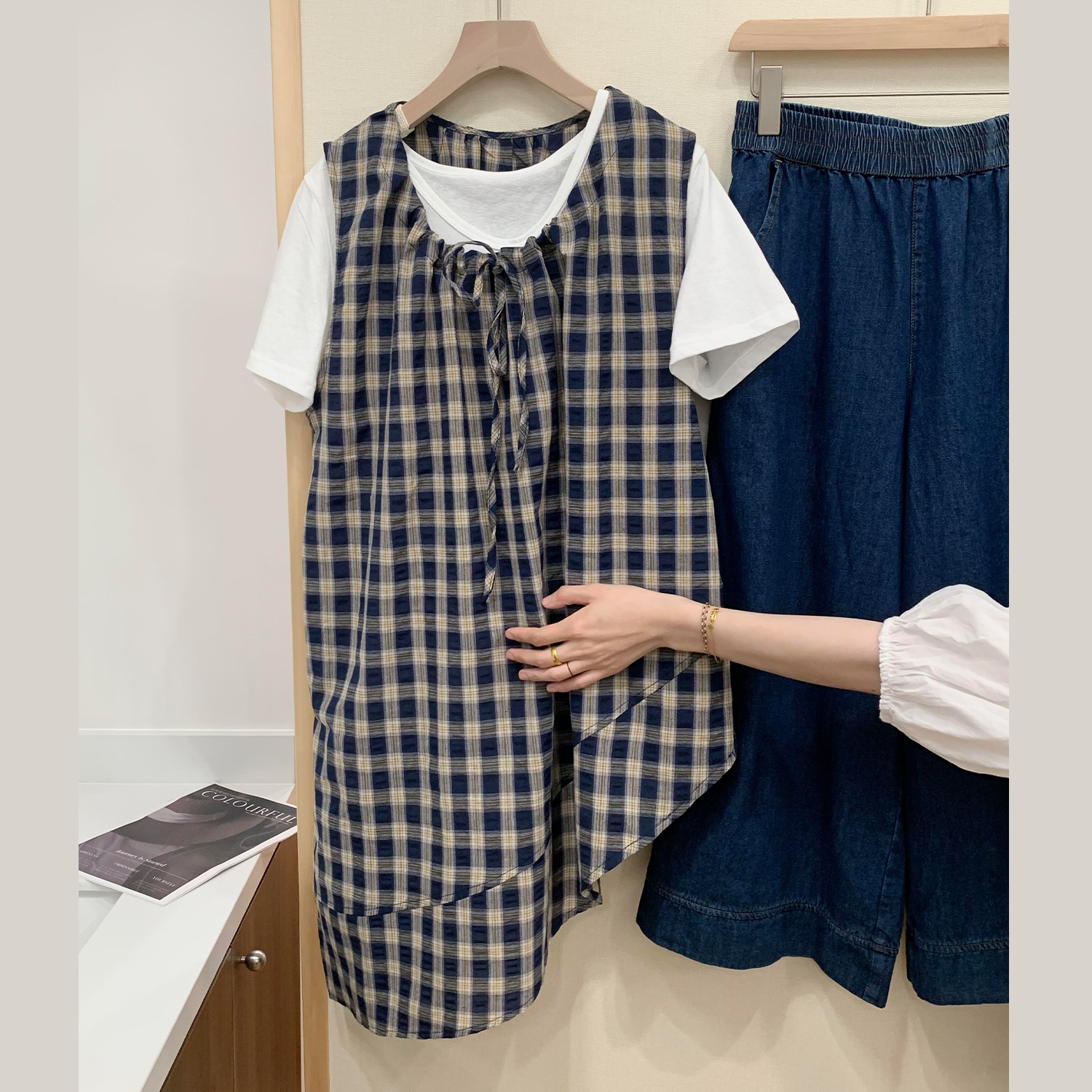 GC171 Summer new irregular sleeveless vest dress