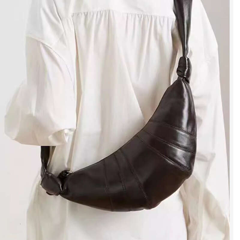 designer bag Luxury bag Genuine Leather Dumpling Niche High-end Crossbody Chest Waist Underarm Song Cow Horn Bag
