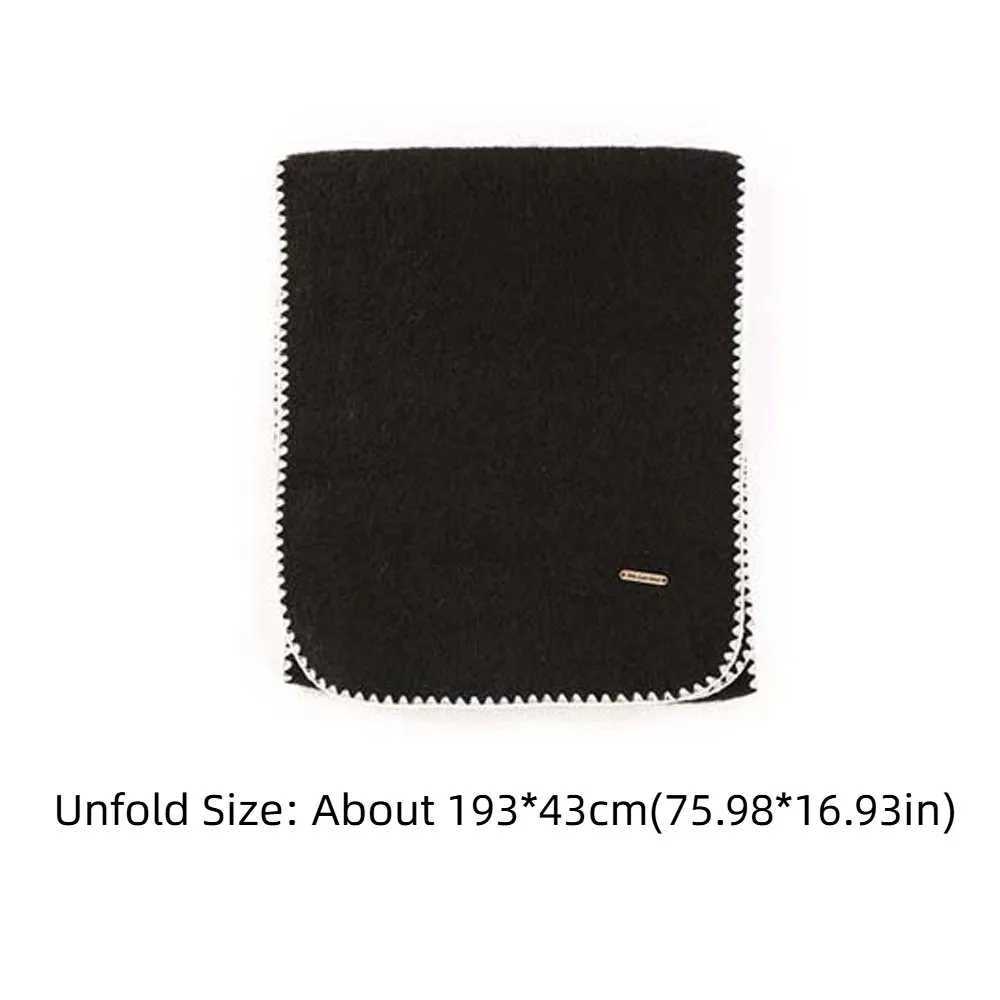 Shawl Polyester Lock Edge Winter Scarf Soft Classic Long Thickened Neckscarf French Style Coldproof Women Warmer Scarf Autumn L250928