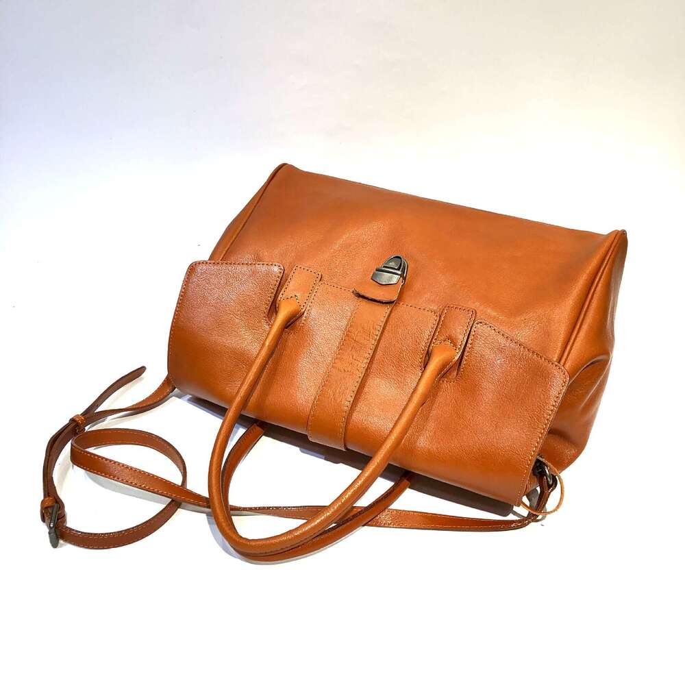 designer bag Luxury bag Genuine Leather Women's Handbag Handmade Top Layer Vegetable Tanned Cowhide Travel Tote Single Shoulder Crossbody Bag