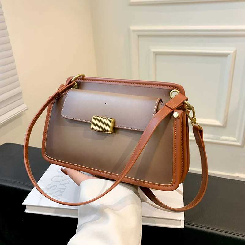 New Fashion Leather Crossbody Bag For Women Elegant Minimalist Tote Handbag With Large Capacity Solid Color Design Z250928