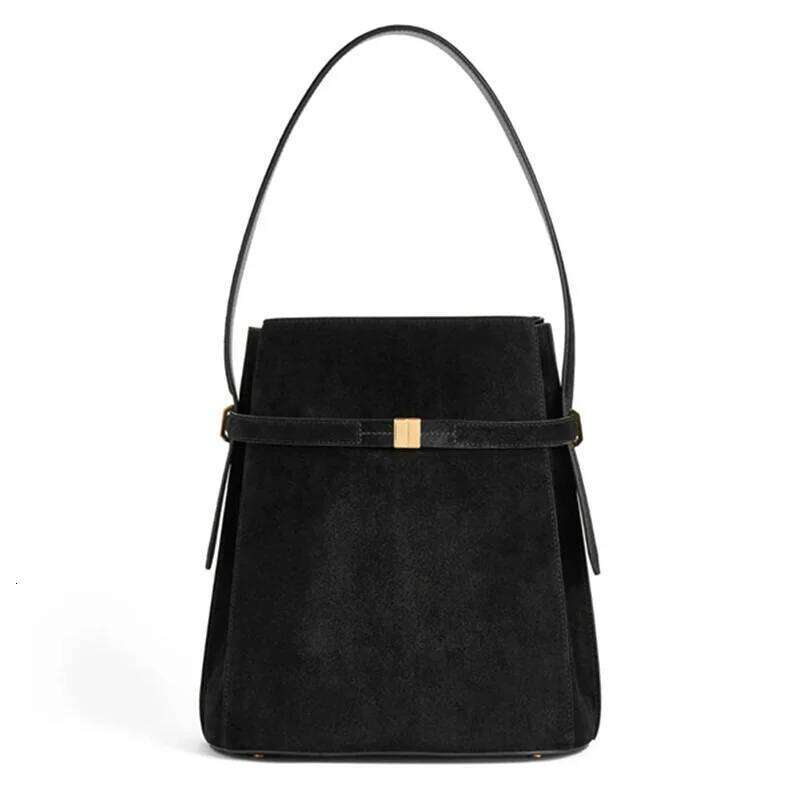 Light Fashion High-Quality Top Layer Cowhide Bucket Shaped Shoulder Personalized High-End Feeling, Diagonal Cross Bag Mdng916