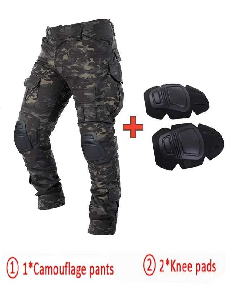 Men Paintball Clothing Uniform Tactical Camouflage Hunting Shirts Pants ElbowKnee Pads Suits W250928