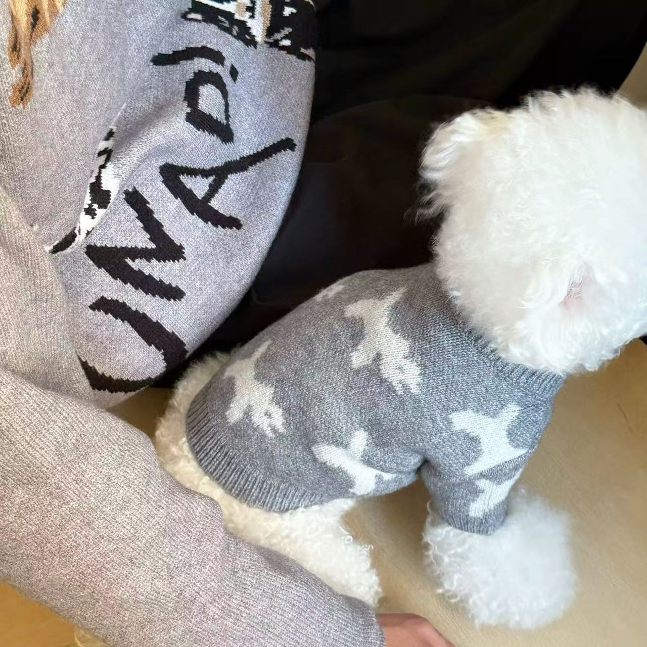 T1351 Cute Sweater Puppy Dog Autumn and Winter Thin Pet Small Puppy Teddy Bichon Teacup Dog Chihuahua Clothes