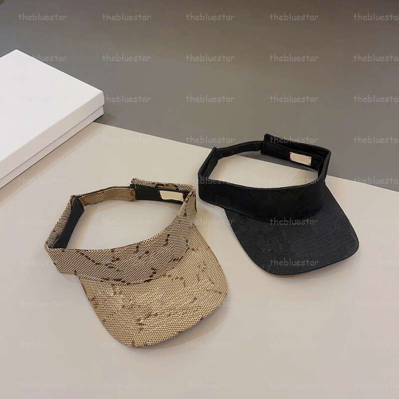 Womens Visor Summer Casual Sport Visors Mens Empty Top Cap Fashion Designer Outdoor Sandbeach Sun Hat Couples Golf Tennis Hats Woman Ball Caps CRG2508264F6