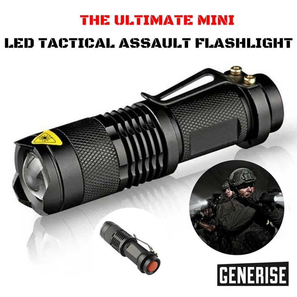 1pc Mini Small Torch Handheld Powerful LED Pocket Waterproof Flashlight Dimming Small Torch Handheld Portable Camping Light D250928
