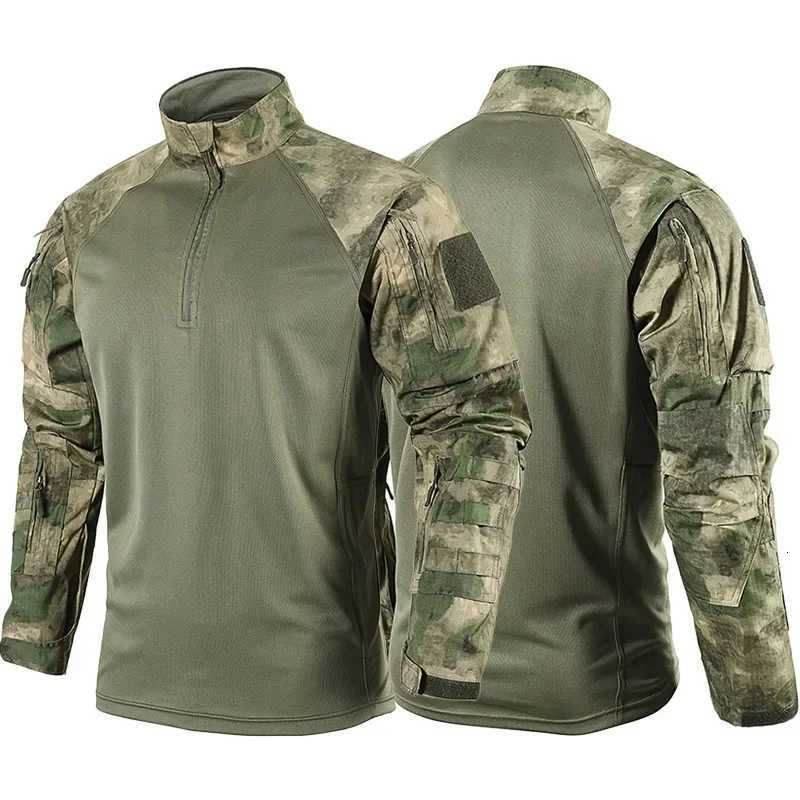 Ruins Camo Tactical Sets Men Breathable Quickdry Training T Shirts Multipocket Wearresistant Cargo Pants 2 Pcs Suits Hunting W250928