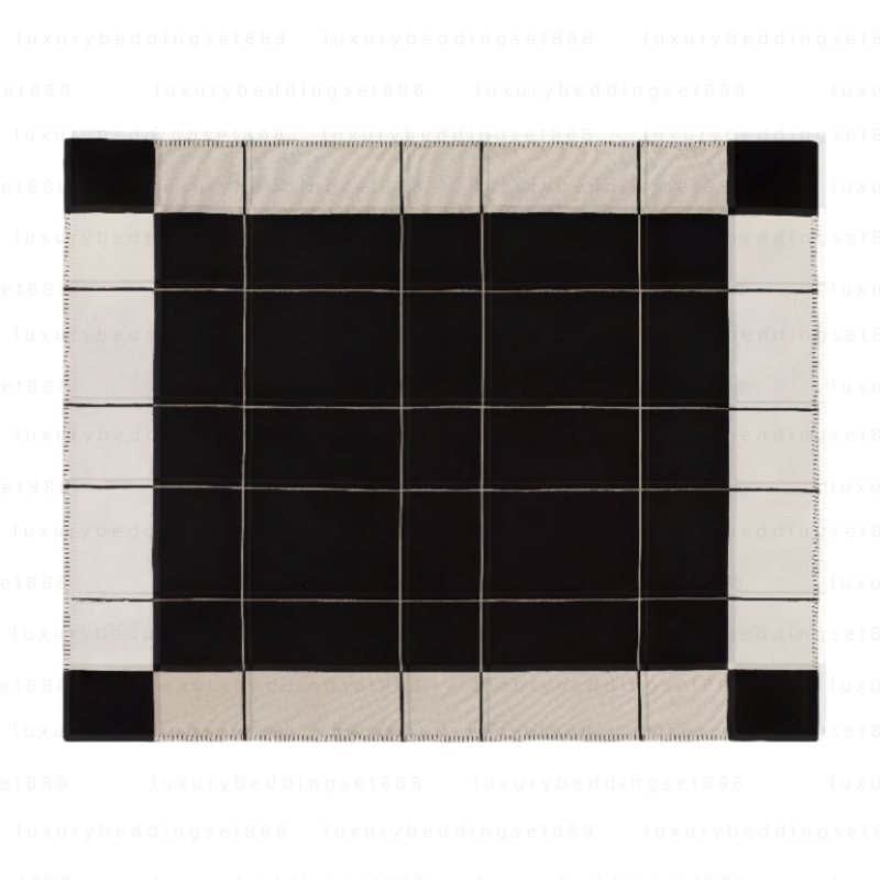 Free shipping Designer H airplane blankets home Cashmere and wool blend sofa alphabet office nap air - conditioner High-quality luxury brand blanket