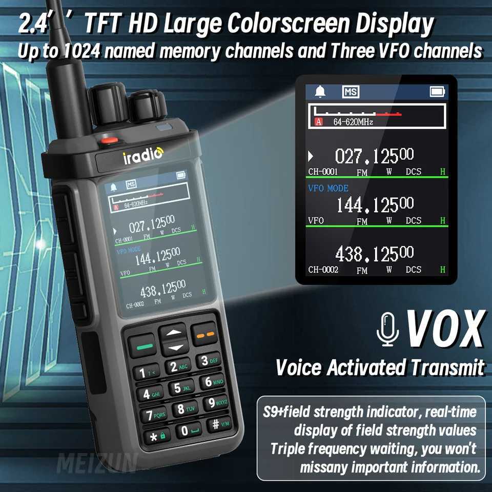 Iradio UV98 PLUS GPS APRS Walkie Talkie 10W AM CB SSB LW MW SW HF Cross Band Repeater 24large sn 1024CH RT880G Ham RadioXJ250928