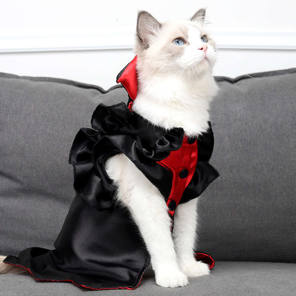 Cat Clothes Halloween Vampire Bat Funny Props Decoration Pet Costumes