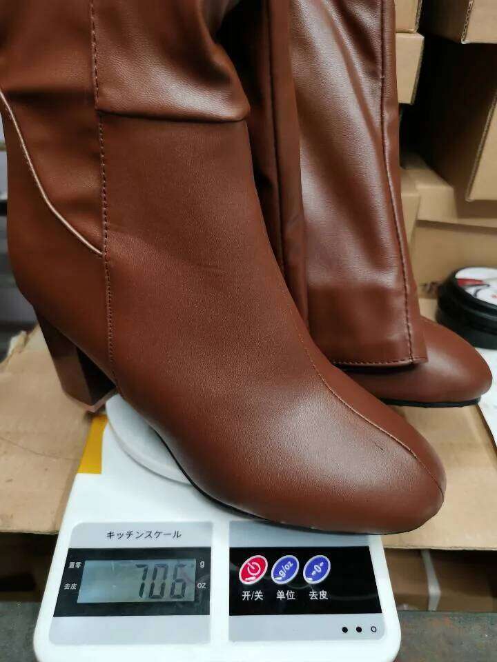 Autumn And Winter Women'S Fashion Soft Leather Back Zipper Long Ladies Comfortable Knee High Boots Botas Mujer