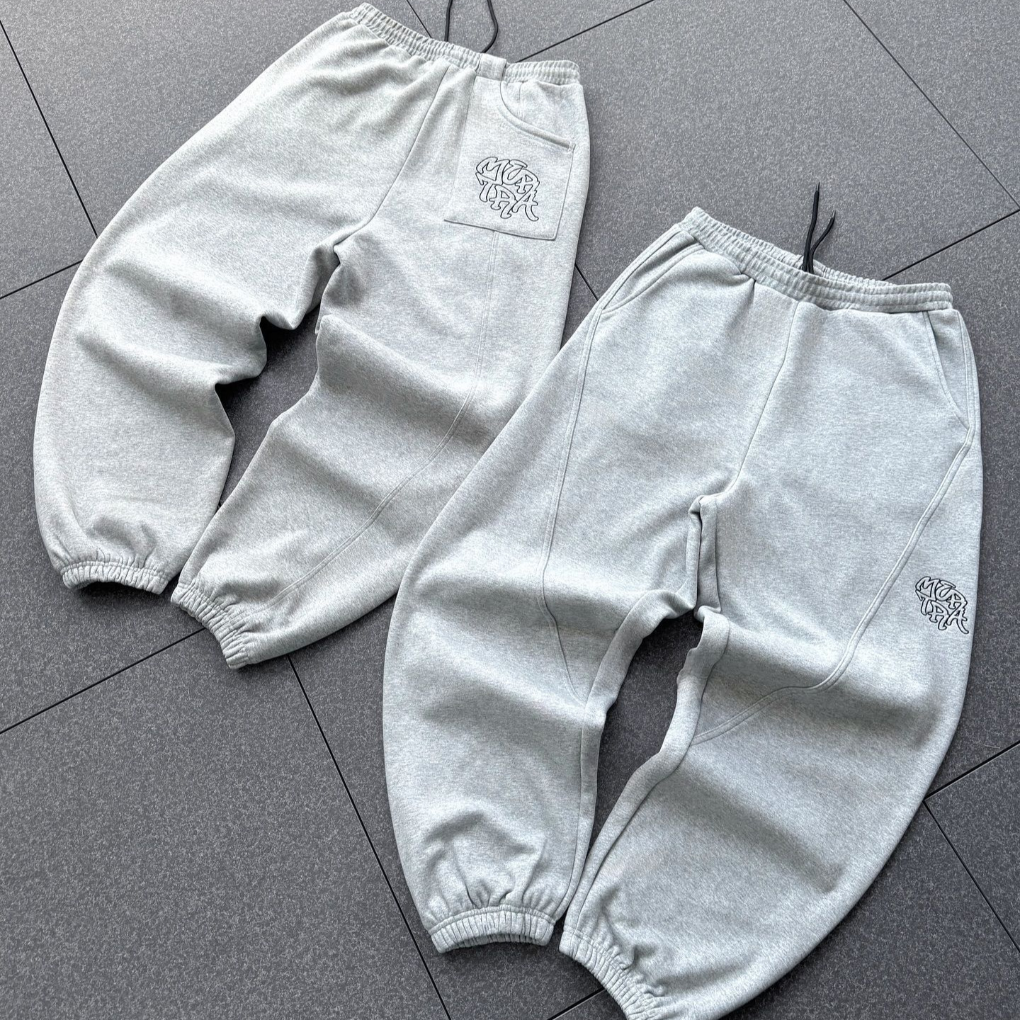 Men's Pants Designer's Metra Sports And Casual Harajuku Retro Embroidered Leg Tied Series Youth Sweatpants Couple