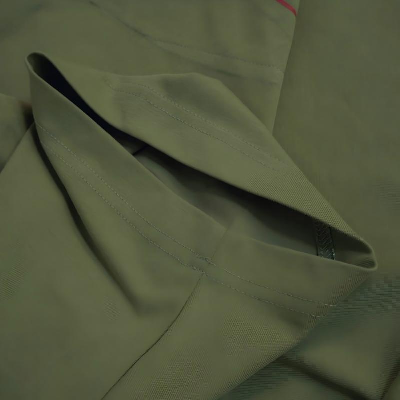 Men's American Style Fake Two-Piece V-Neck Short Sleeve Tee - Summer Heavyweight Cotton Top, Customizable Print-01009