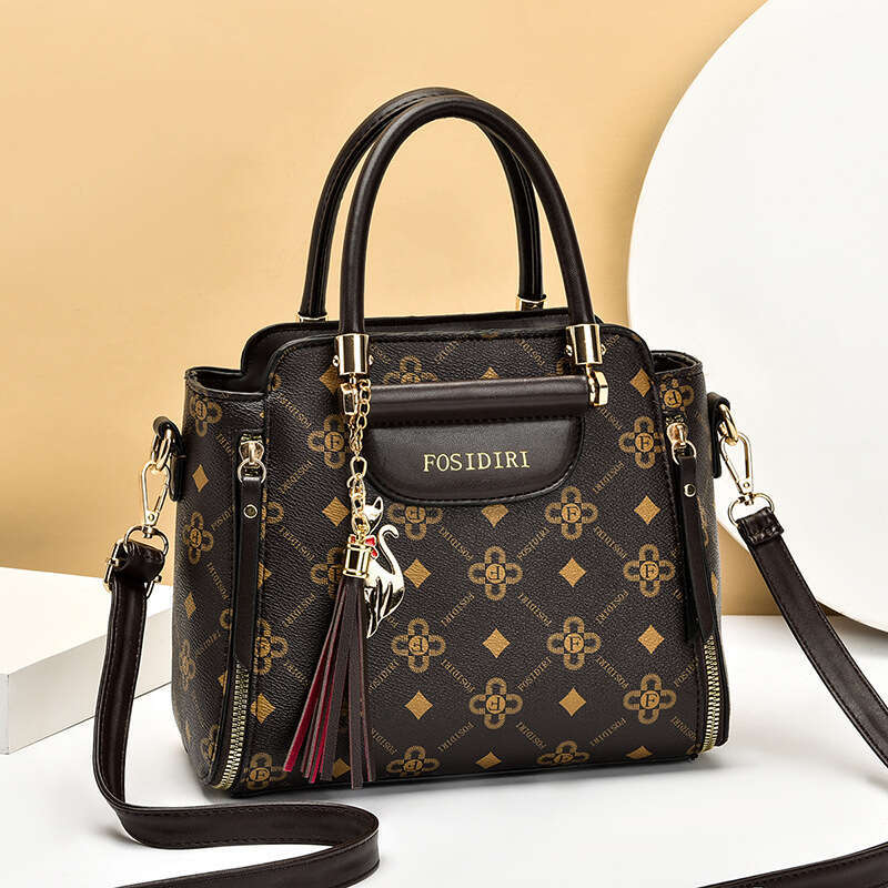 Large Capacity Handbag Trendy Fashion Women's Middle-aged Mom High-end Elegant Versatile Shoulder Crossbody Bag