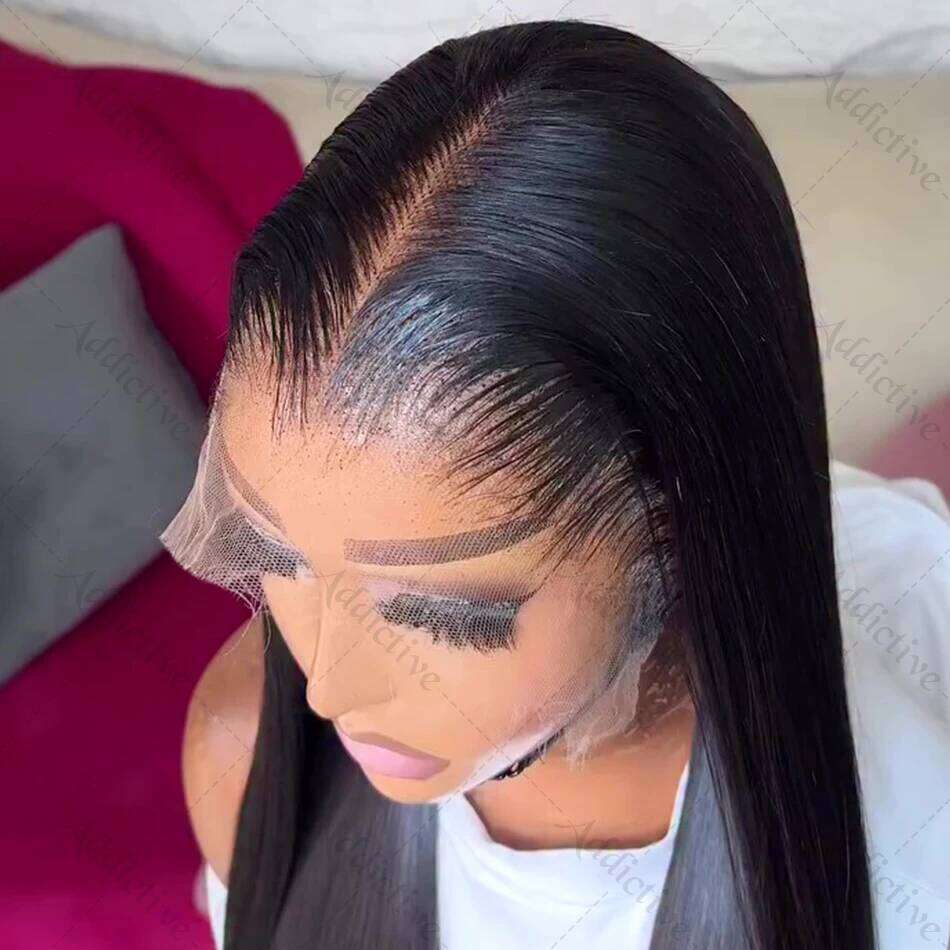 Addictive 30 Inch Straight 5X5 Glueless Ready To Wear Front Human Hair Wigs Pre Cut 13X6 HD Lace Frontal Wig For Women Xiusiyuan2509