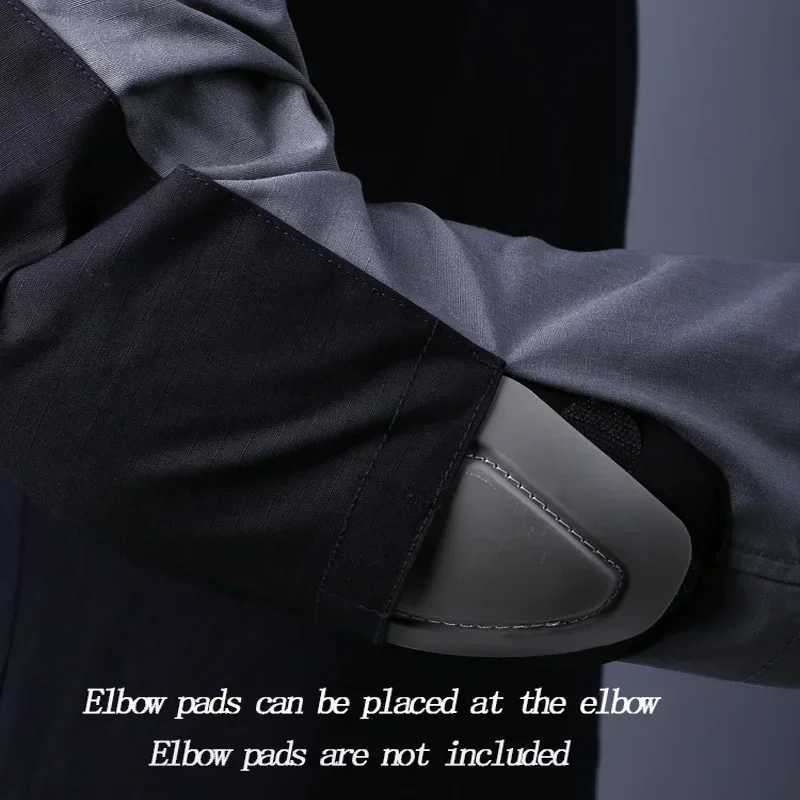 Outdoor Paintball Tactical Suits Work Clothing Uniform Multi Pockets Combat Shirts Hooded Cargo Knee Pads Pants Hunting Clothes W250928