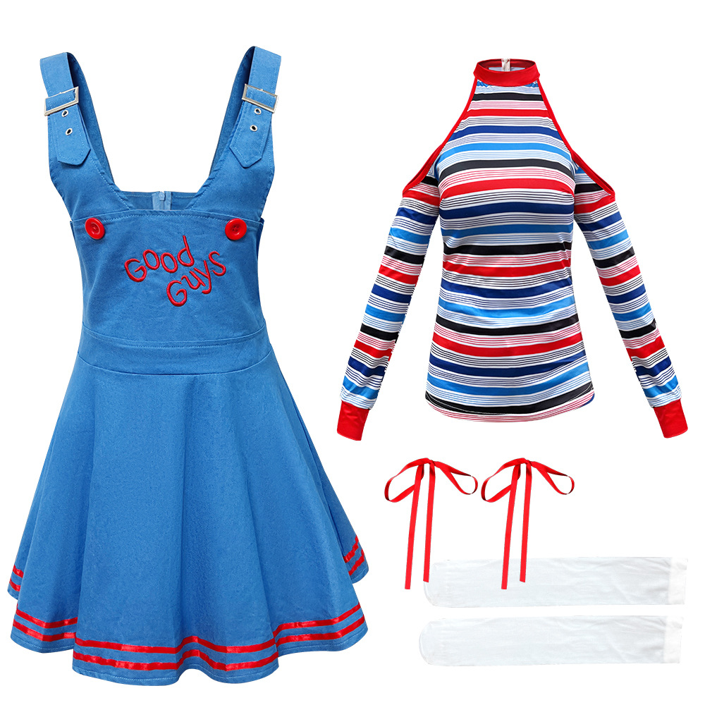 Halloween Cosplay Costume Shirt Pants Outfits Women Adult Kids Carnival Party RolePlay Suit