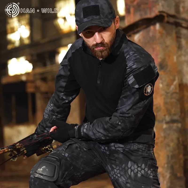 Men G3 Military Tactical Trousers CP Camouflage Cargo Knee Pads PantS Work Clothing Combat Uniform Airsoft Army Shirts W250928
