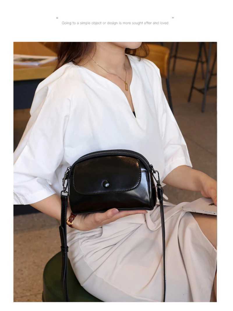 Womens retro fashion small square bag bright leather shoulder messenger bag one shoulder mom bag small square bag design Z250928