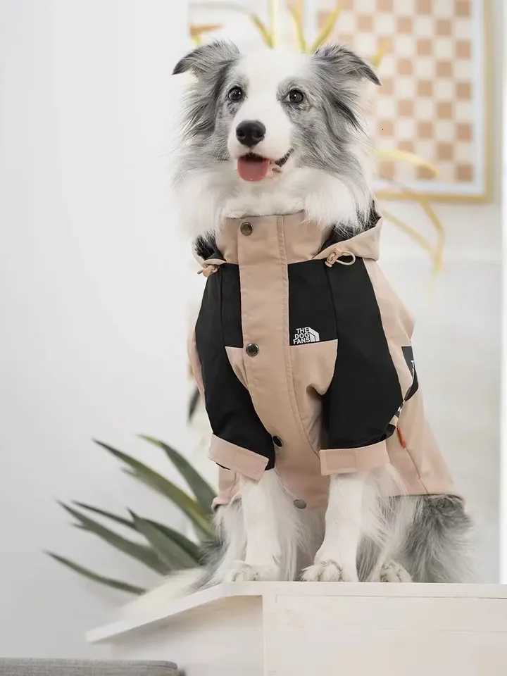 Luxurious Waterproof Large Dog Raincoat Windproof Pet Jacket Winter Warm Coat for All Breeds Labrador French Bulldog Dog Clothes2 D250926