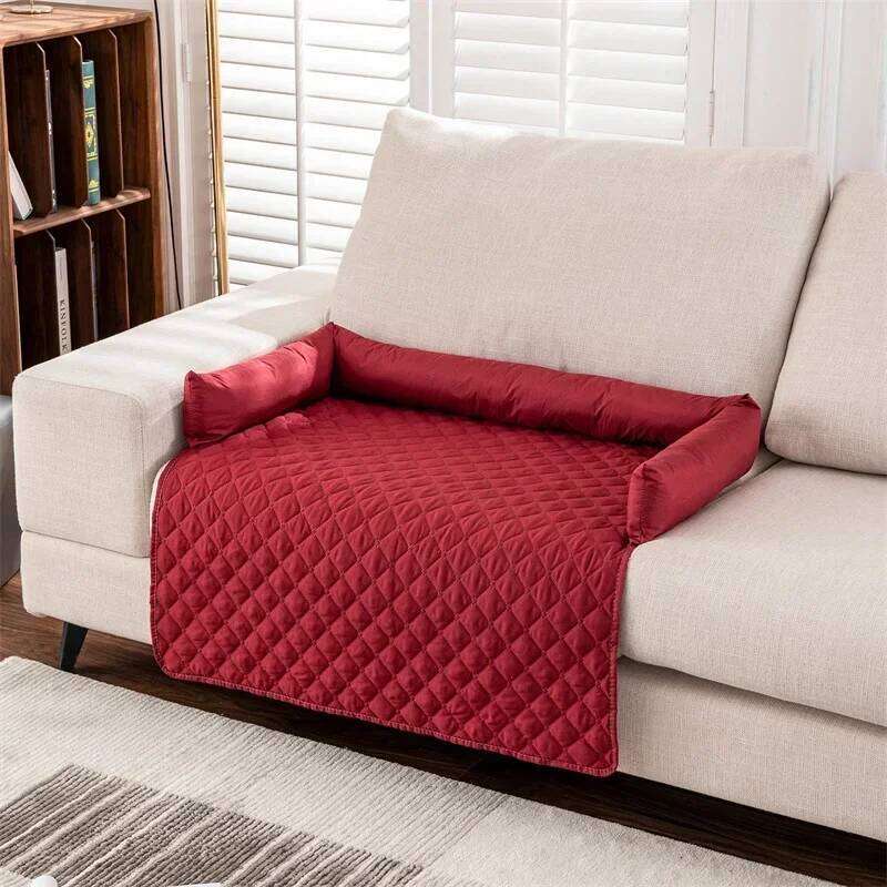 designer brand Waterproof Bed Blanket Mat Dog Sofa Couch Slipcover Pet Pad with Neck Pillow Washable Cat Calming Nest for Travel Home