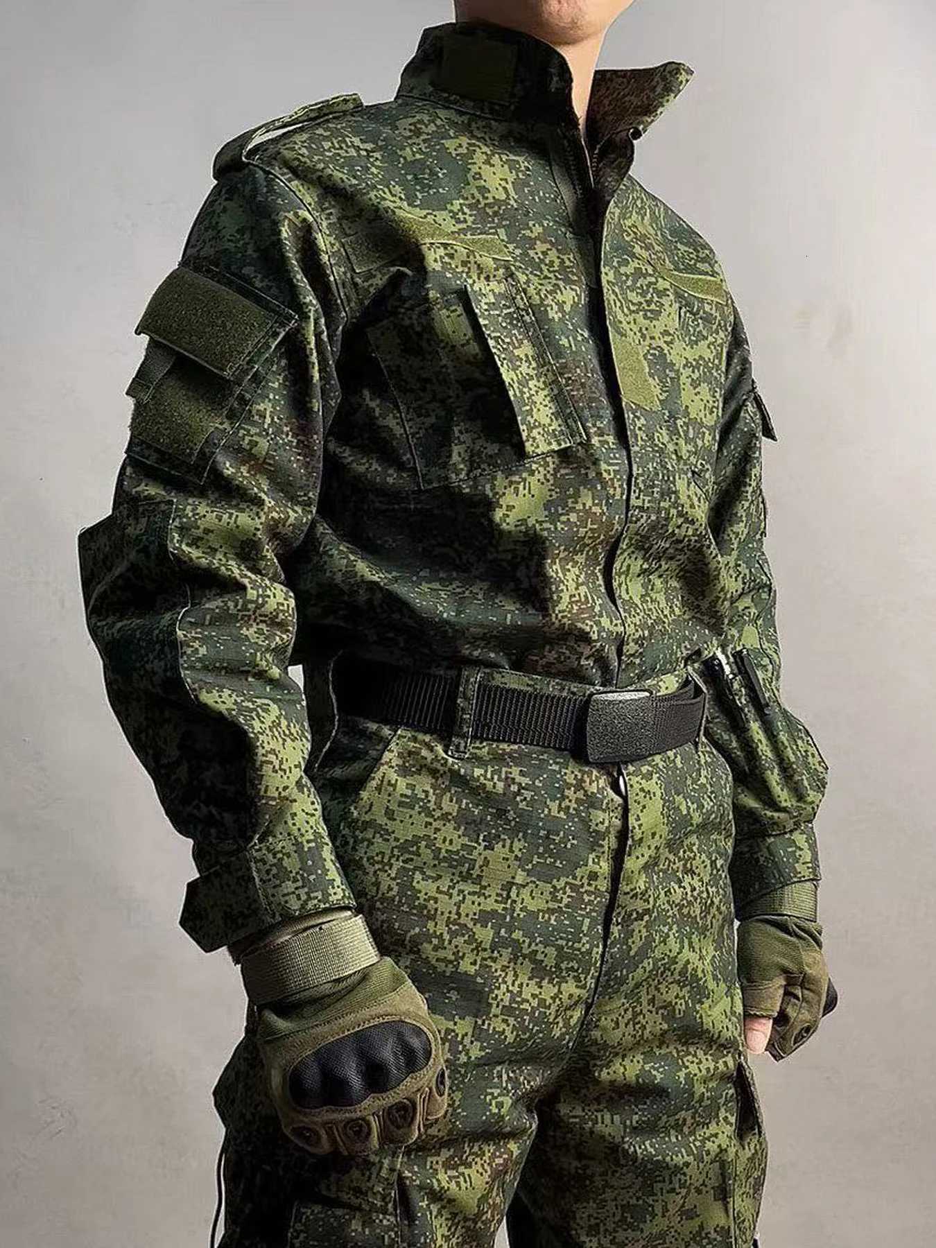 Tactical Uniform ACU Military Outdoor Russian Green Camouflage Suit Hunting Shirts Pants Fish Trainning Airsoft Clothes Sets W250928