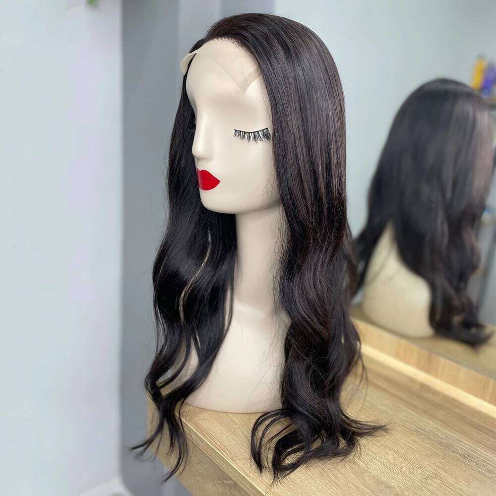 Virgin Human 8"X 8" Wefted 4X4 Inch HD Lace Base Topper Hairpiece Natural Wavy Hair Extensions With Clips Xiusiyuan2509