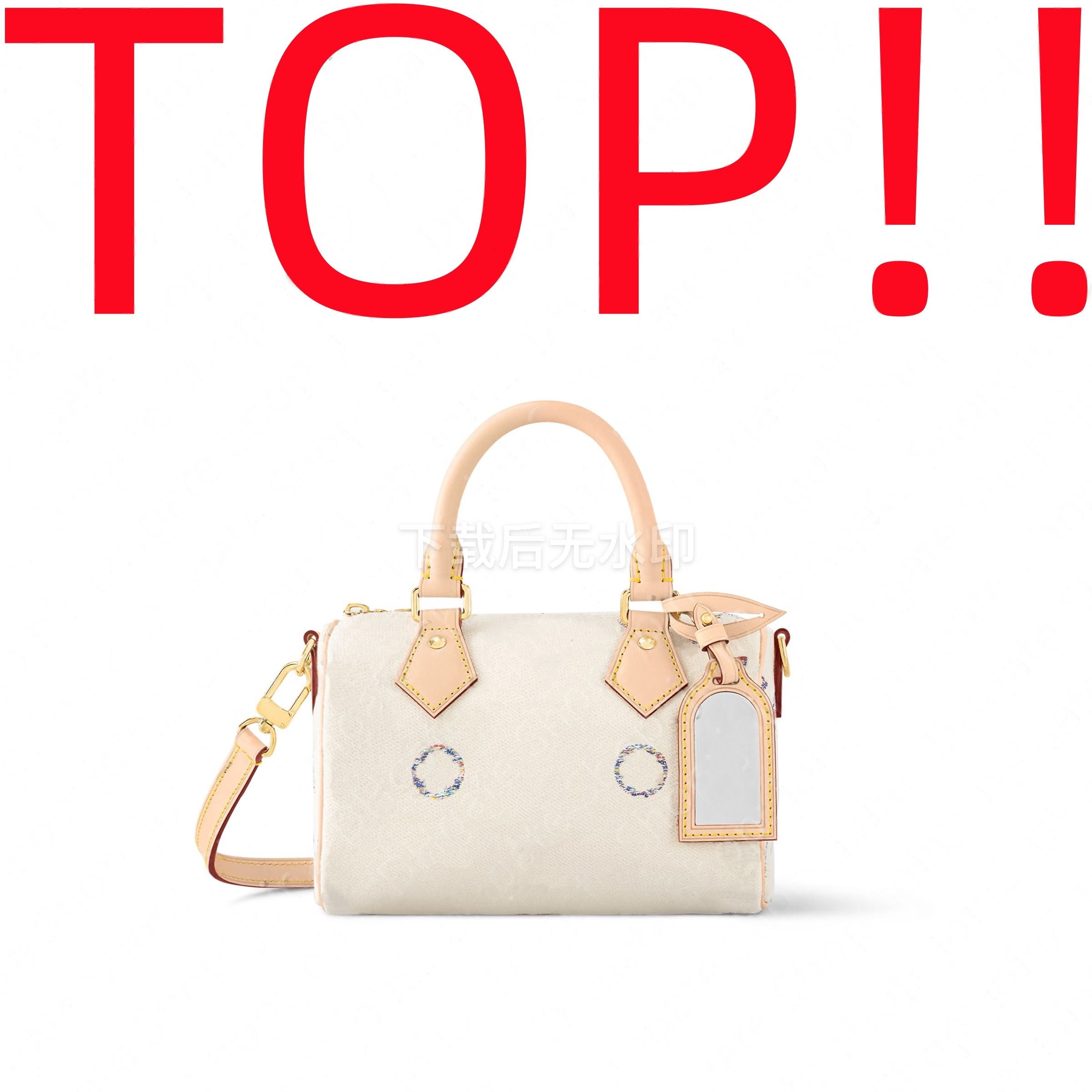 Jacquard Bags TOP. M24709 SPEED 20 (w/ Strap) Designer Handbag Purse Hobo Satchel Clutch Evening Shoulder Crossbody 19 Bag Pochette Accessoires