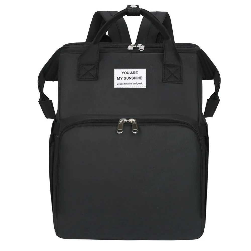 Portable folding crib mommy bag multifunctional light and largecapaci leisure double shoulder mother and baby bagXJ250928