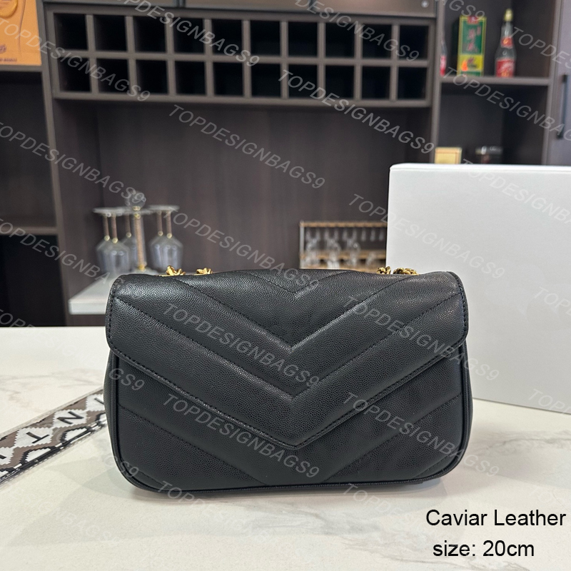 Mini loulou chain bags women designer shoulder bag caviar sheepskin lady new fashion crossbody bags girl outdoor cool purse