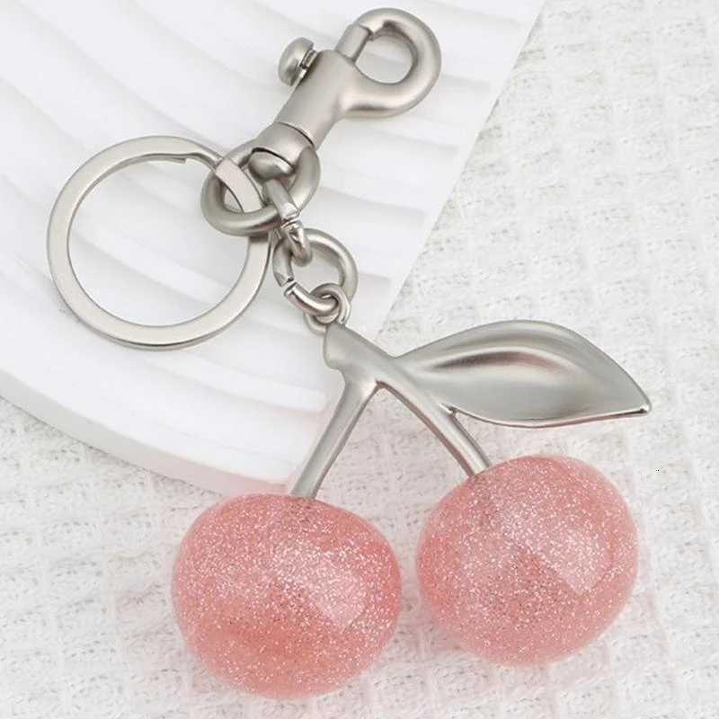Luxury Crystal Cherrys Bag Charm Portable Alloy Keychain for Fashion Enthusiasts C71A Y250928as
