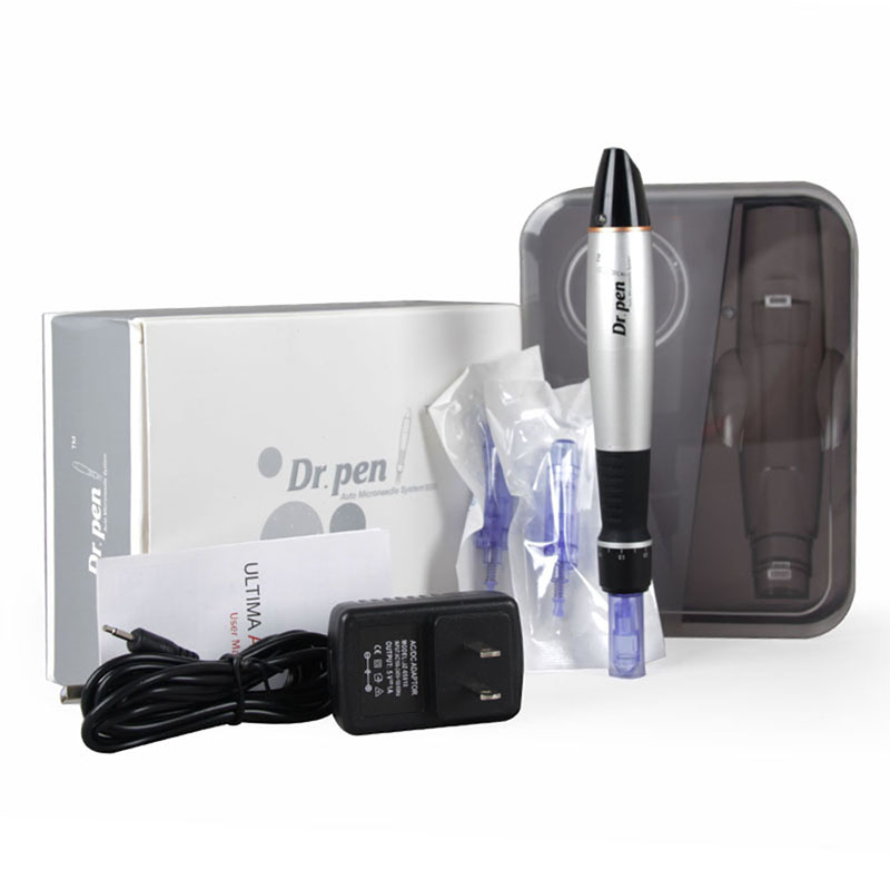 Electric Drpen Plug In Ultima A1-C Derma Pen Beauty Machine Skin Care Tool Tattoo Micro Needling Wired Professional Dermapen System Microneedle Roller