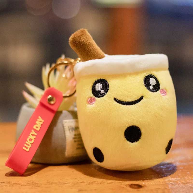 Cute Milk Tea Plush Doll Toys Pendant Bag Accessories Keychain Pendant Bag Car Pendant Childrens GiftsXJ250928