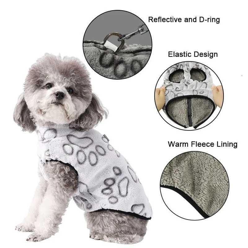 Winter Puppy Clothes Fleece Warm Dog et Coat For Small Dogs Sweater With Dring Elastic Adjustable Chihuahua Vest Outfits X250928