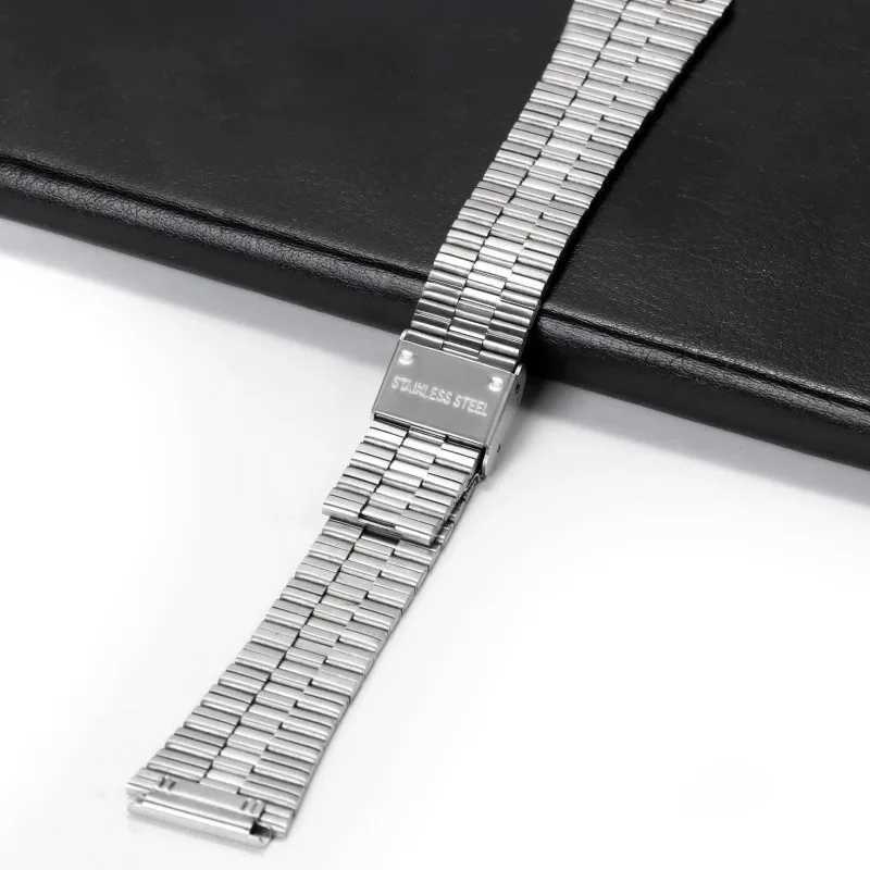 18mm 20mm Stainless Steel Strap for CASIO F91WA158A159A168A169B650AQ230 AE500W Watchband Ultrathin Metal Bracelets Belt W250928