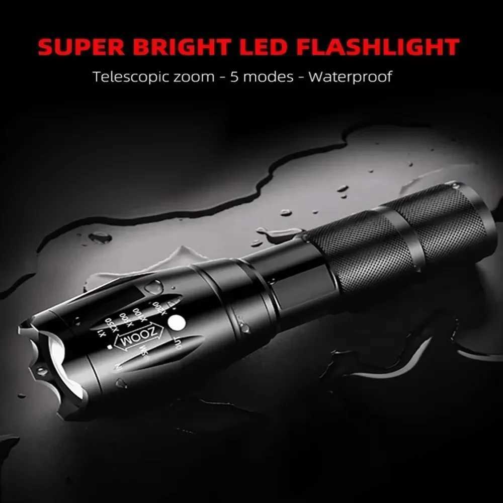 Outdoor handheld Flashlight Small Strong Light Portable Outdoor Rechargeable Super Bright Work Light Multifunctional Flashlight C250928