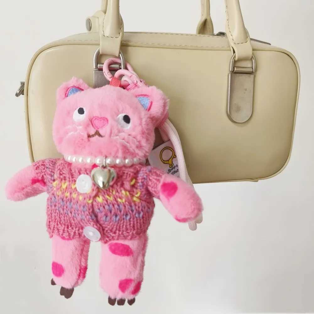 15cm Kawaii Cat Plush Keychain Cute Backpack Plush Pendant Animals Keyring Car Key Accessories Girl women Bag Decorations DollsXJ250928