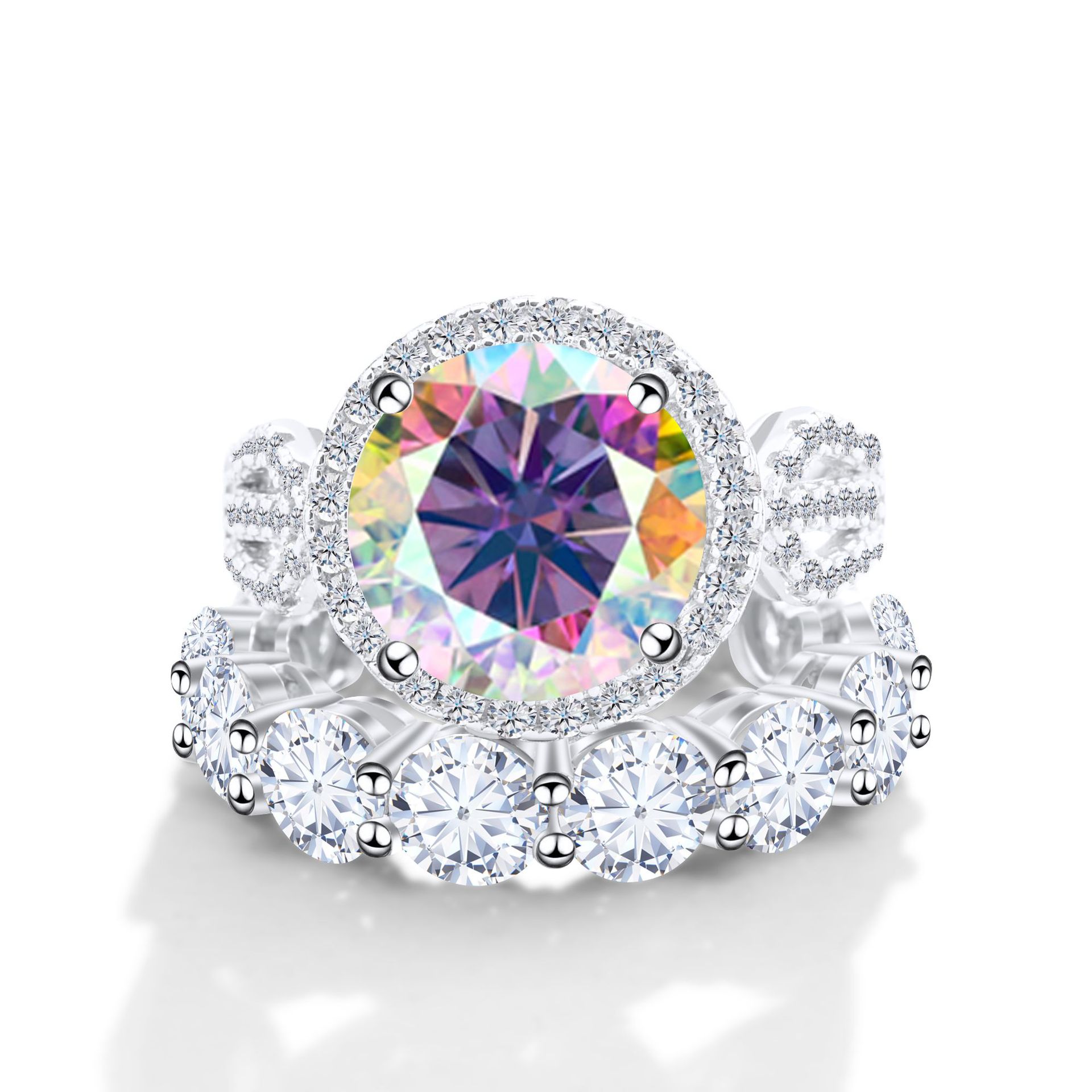 Designer ring for women men ring 925 sterling silver 12CT moissanite luxury ring with box set with GRA certificate can pass diamond testing, wedding r