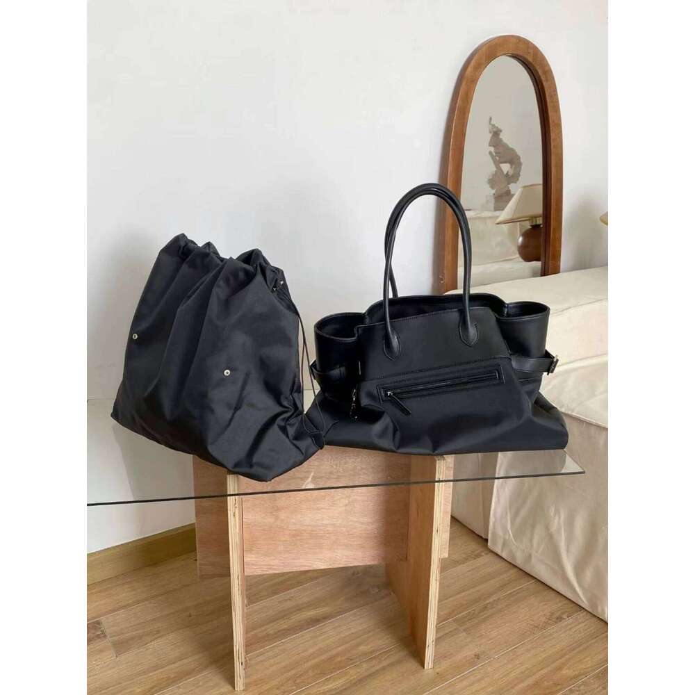 Margaux 17 Inside Out Genuine Leather Tote Bags For Women Classic Handbags Pocket Large Capacity Shoulder Bag