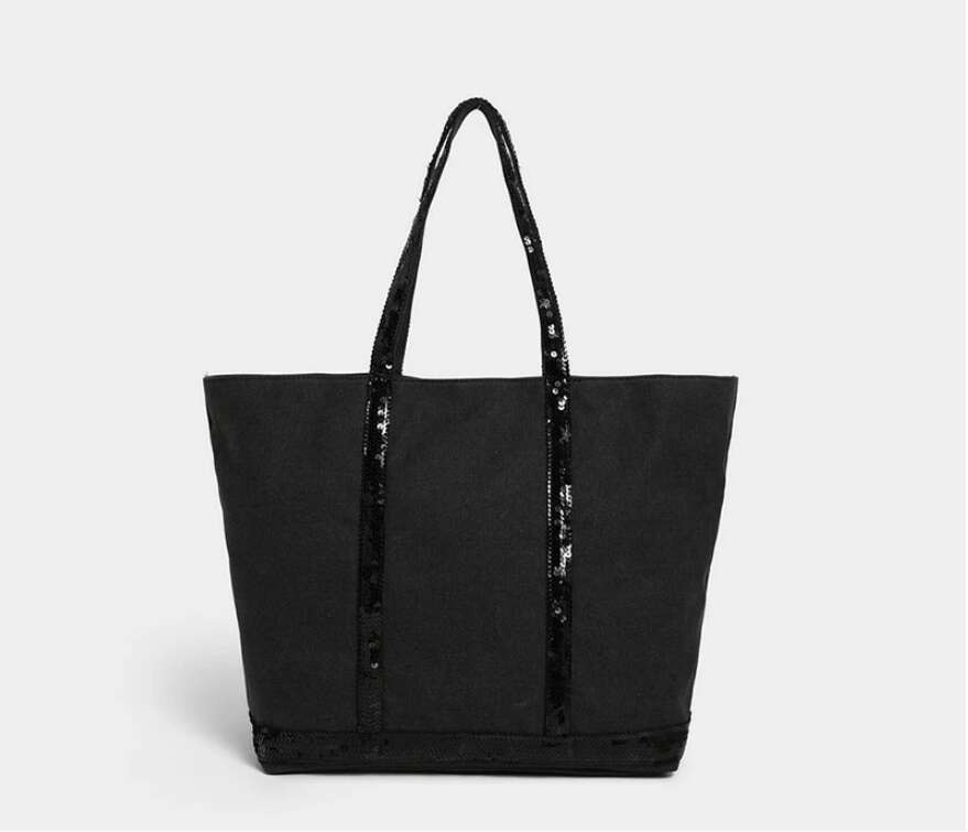 Designer Bags Women Glitter Shoulder Casual Travel Canvas Handbag Sequin Large Capacity Tote Solid Color Fashion Vintage Commuter Bag Hot Selling