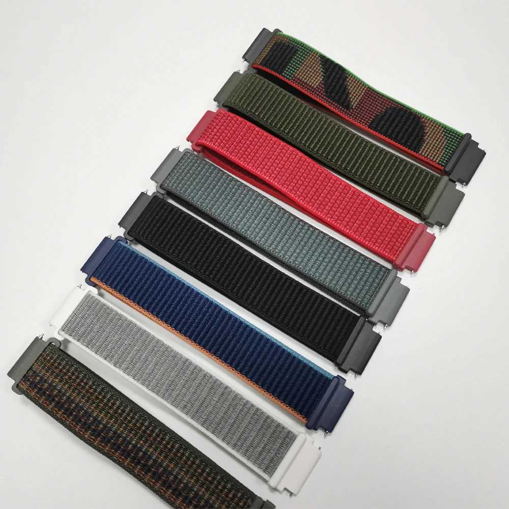 Nylon Loop 22 20mm Watch Strap for HUAWEI WATCH GT 54 Pro 46mm Bands GT 2 3 SE HONOR Magic Watch4 GS 3 Pro Replacement Bracelet W250928