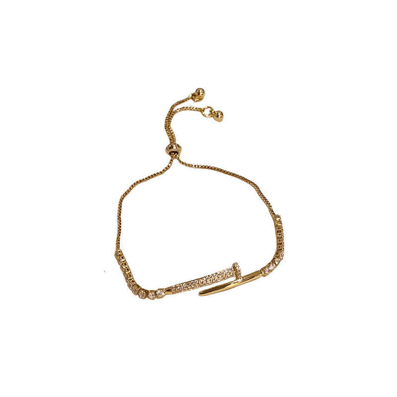 Bracelet Designer Luxury jewelry for women Zircon inlay charm chain copper plated with 18K gold Exquisite High-end Elegant and fashion Festival Holida