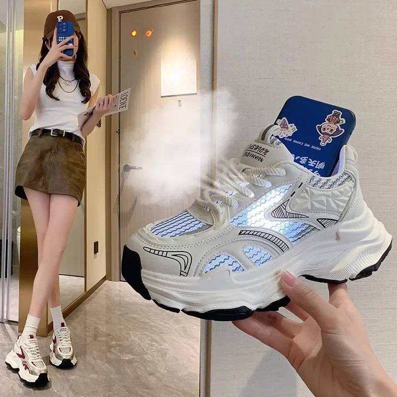 Women's Sneakers 2024 Mesh Breathable Shoes for Women Sports Running shoes Casual Yet Stylish Ladies' Walking/Running Kicks with Air Circula