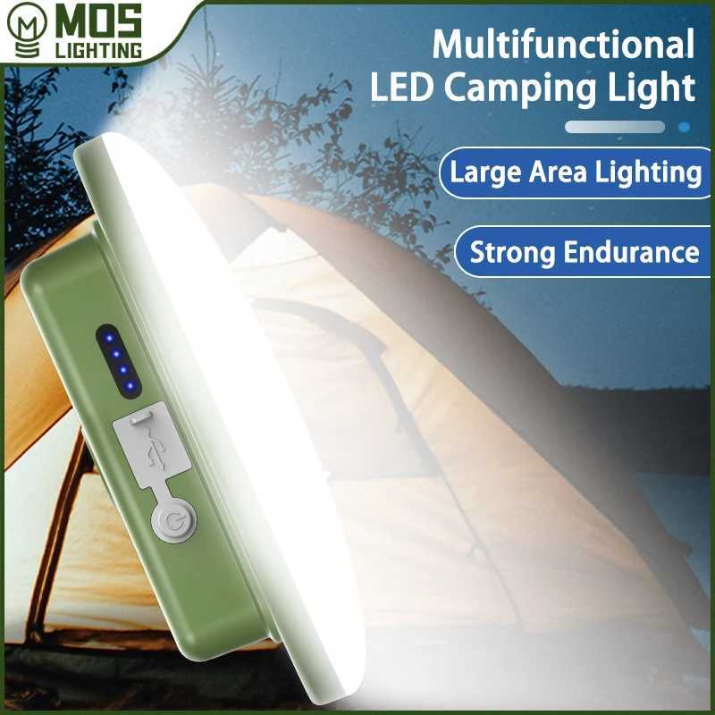 MOSLIGHTING Rechargeable Camping Strong Light with Magnet Zoom Portable Torch Tent Light Work Car Maintenance Lighting LED USB C250928