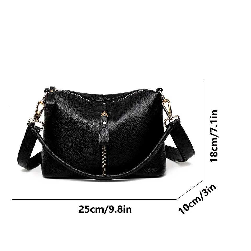 High Quality Genuine Leather Women Tote Bag Luxury Soft Cowhide Ladies Shoulder Crossbody Bags 2024 Fashion Female Messenger Sac Z250928