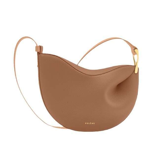 designer bag Luxury bag French Niche Brand Pol Color Matching New Women's Tonca Pea Genuine Leather Shoulder Crossbody fashion Bag