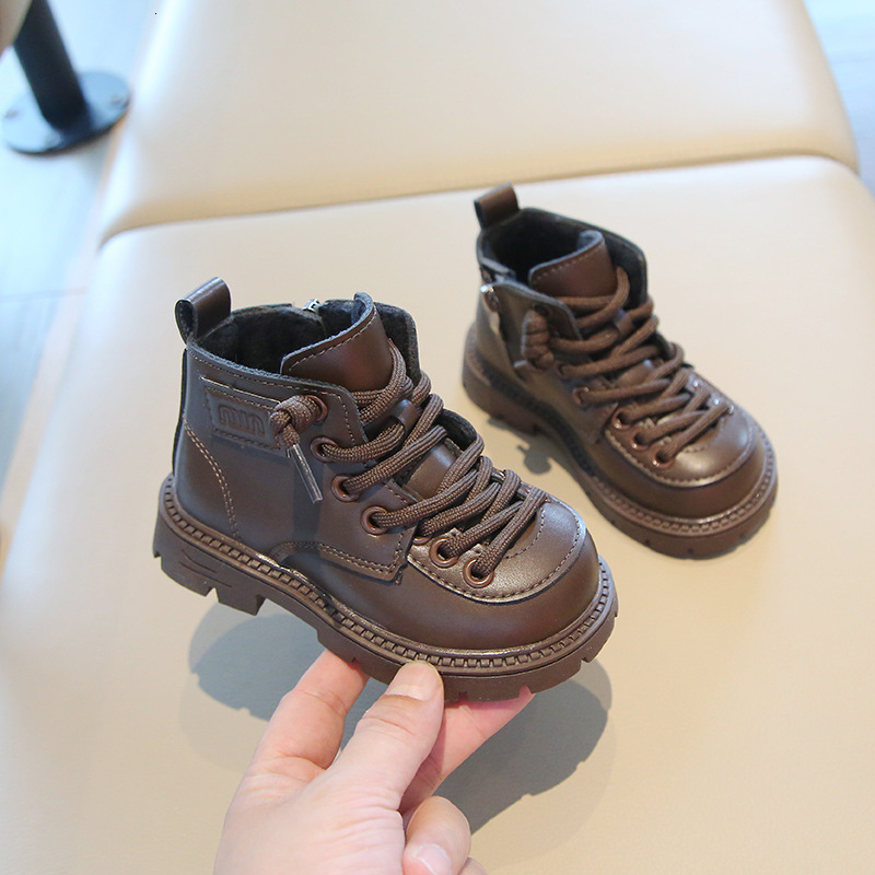 Autumn and winter new fashionable children's shoes, comfortable Martin boots for boys and girls, short boots, trendy snow boots, versatile boots,