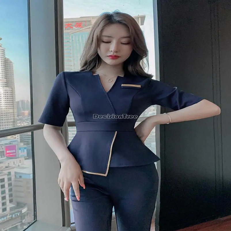 foot bath technician work clothes for women beauty salon health club therapy spa massage el suit 250611