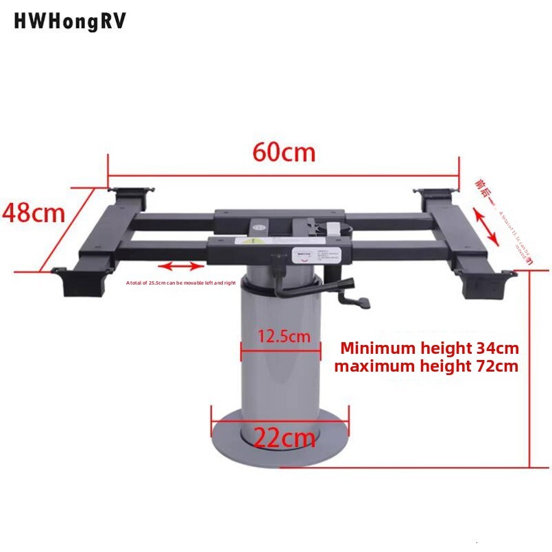 Adjustable Pneumatic Lift Camping Car Legs with Sliding System for Travel Trailer RV Picnic Table