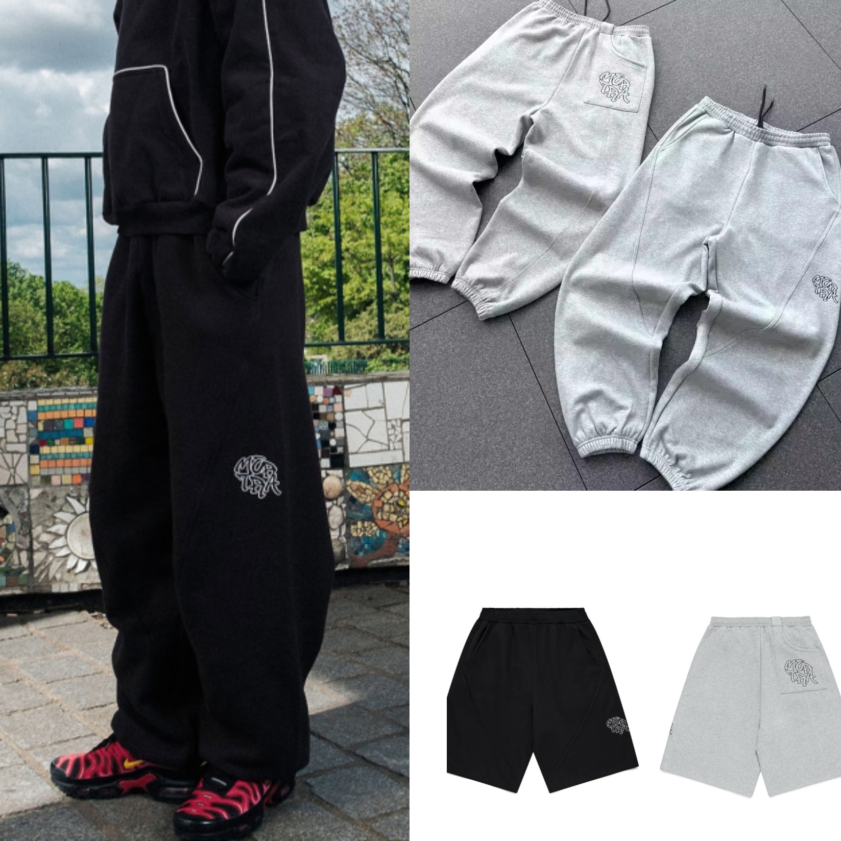 Men's Pants Designer's Metra Sports And Casual Harajuku Retro Embroidered Leg Tied Series Youth Sweatpants Couple